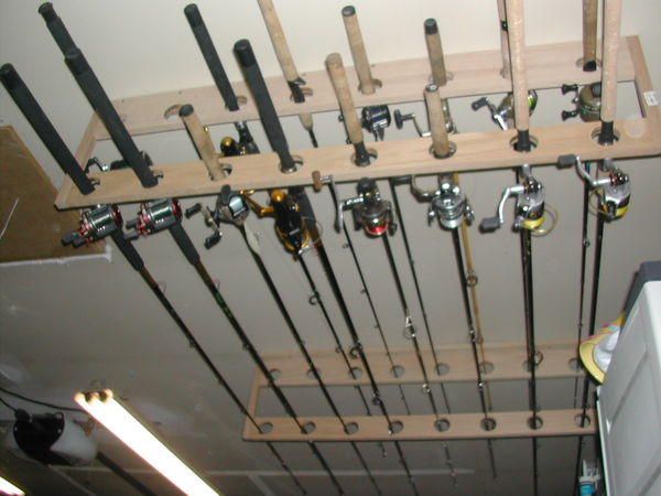 Fishing Pole Ceiling Rack Plans Plans DIY Free Download 